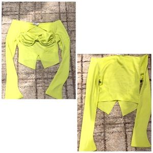 Mistress Rocks top lime green (S)